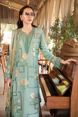 Digital Printed Lawn 3Pc Set Mint Green Unstitched