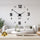 modern Black Wall Clock for Living Room Office