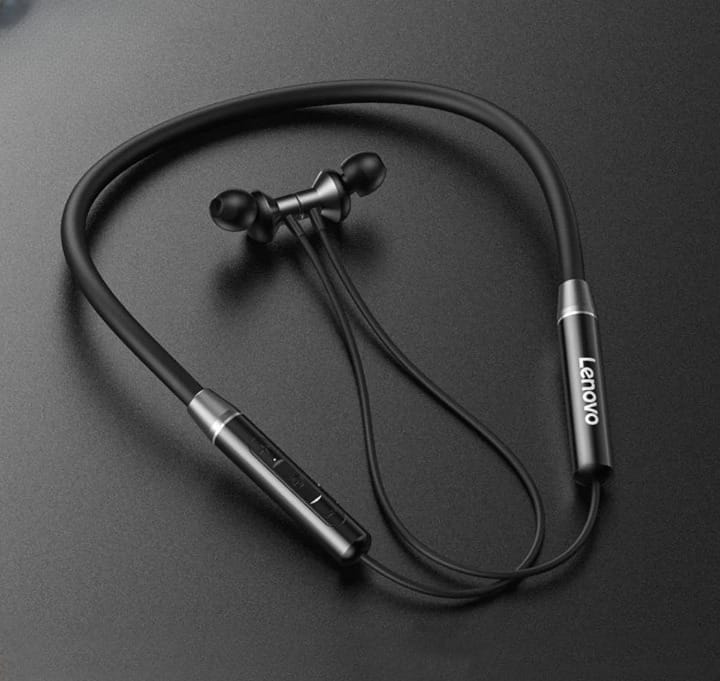 Lenovo HE05 Wireless Neckband Bluetooth Earphones | Sports Handsfree with Mic